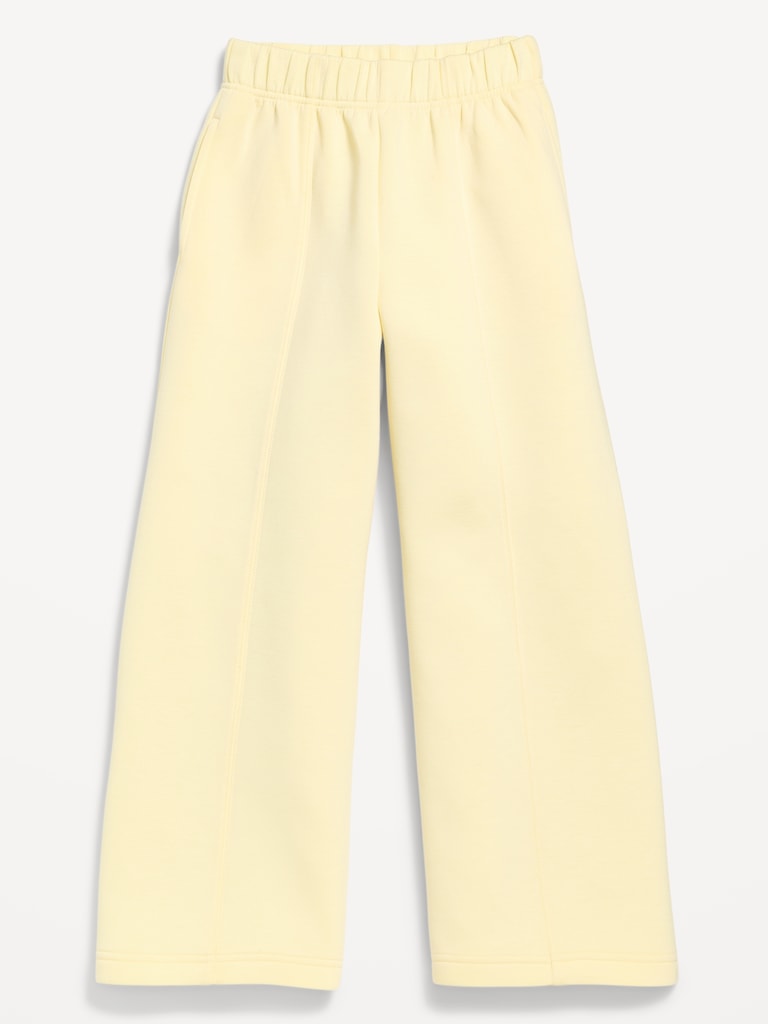 High-Waisted Bounce Fleece Wide-Leg Sweatpants for Girls