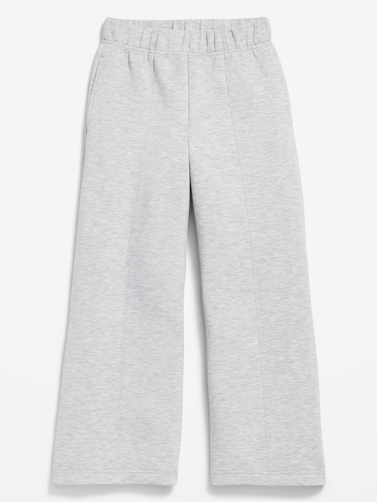 High-Waisted Bounce Fleece Wide-Leg Sweatpants for Girls
