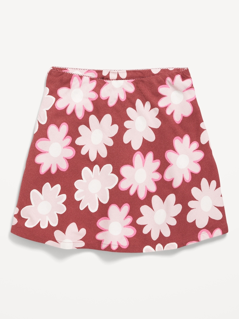 Printed Crepe Skirt for Girls