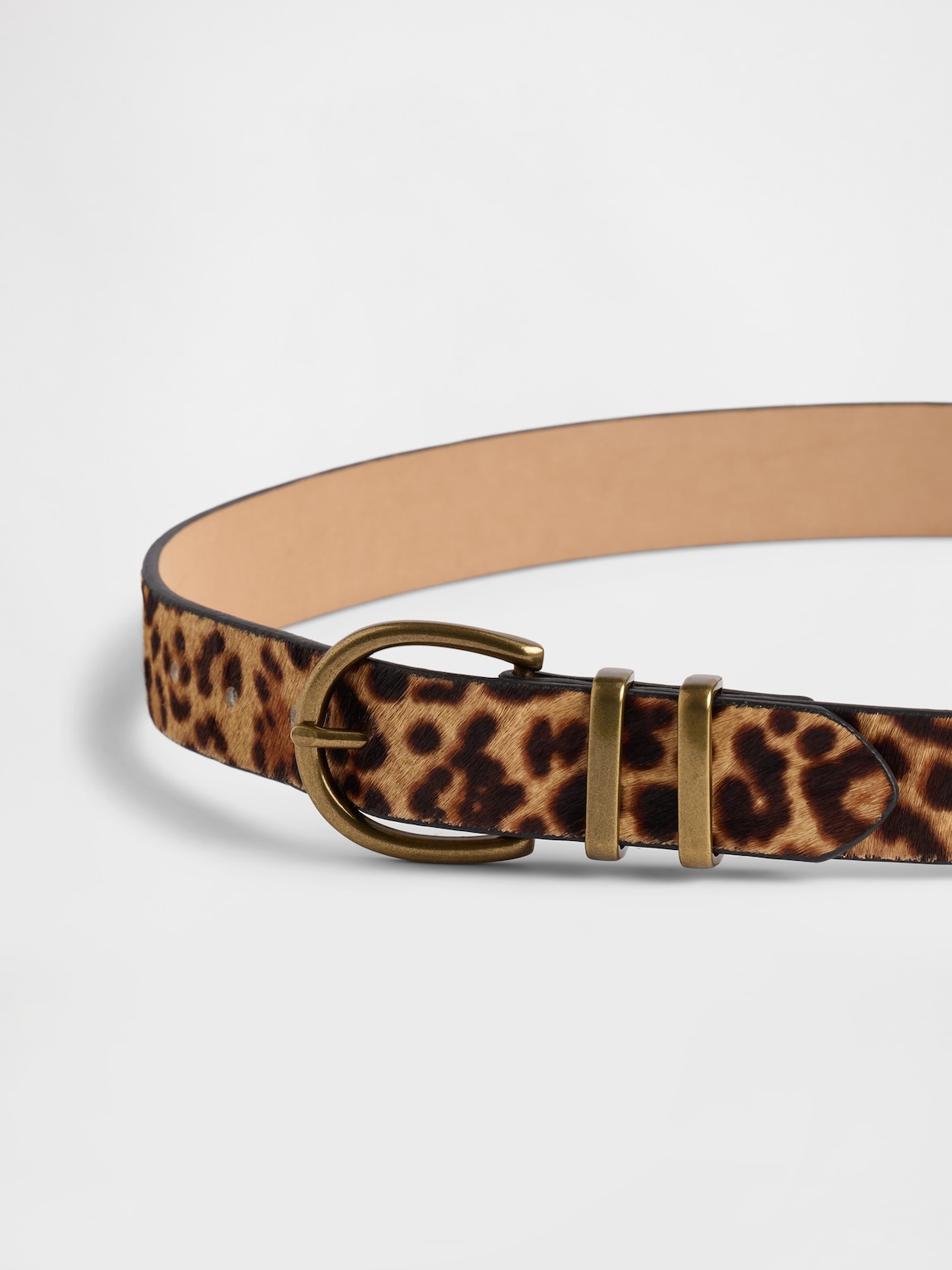 Leopard Calf Hair Belt