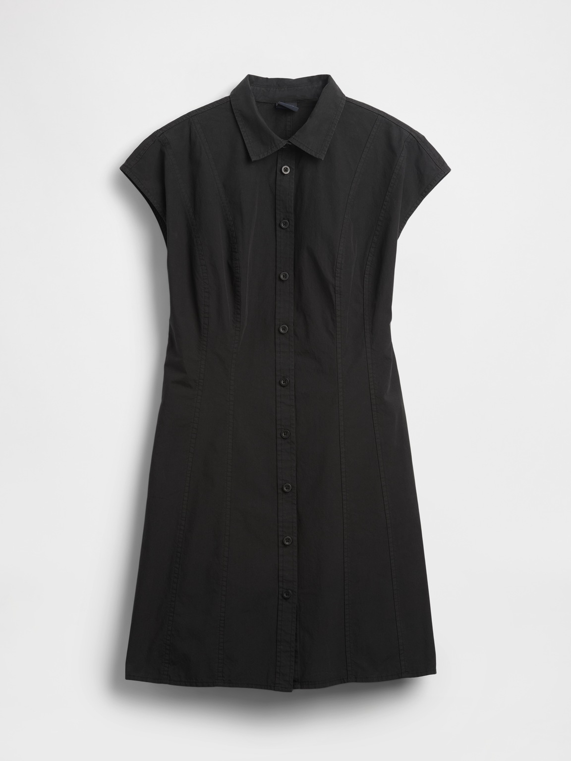Poplin Seamed Shirtdress