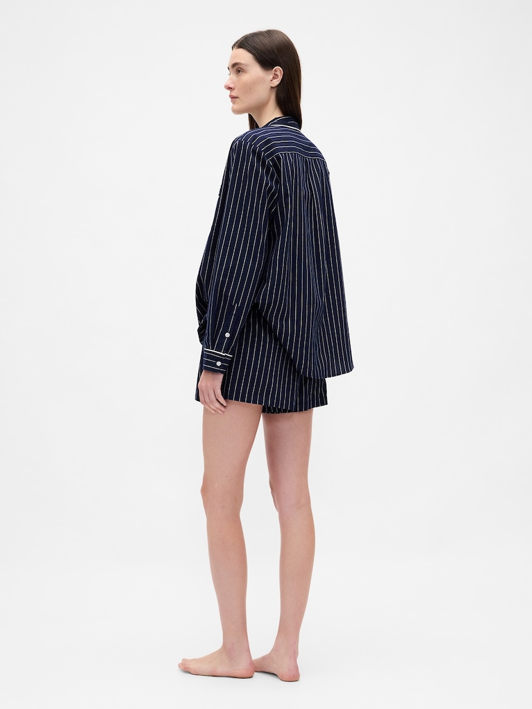 Poplin Logo PJ Boxer Shorts