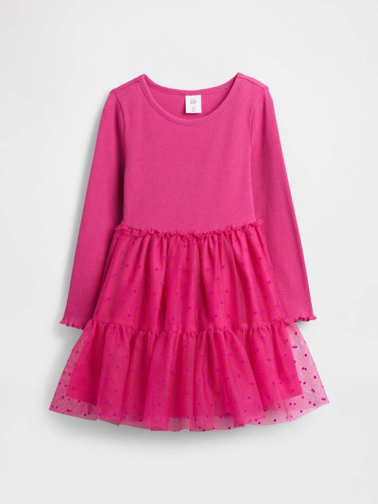 Baby & Toddler Mixed Media Tulle Dress