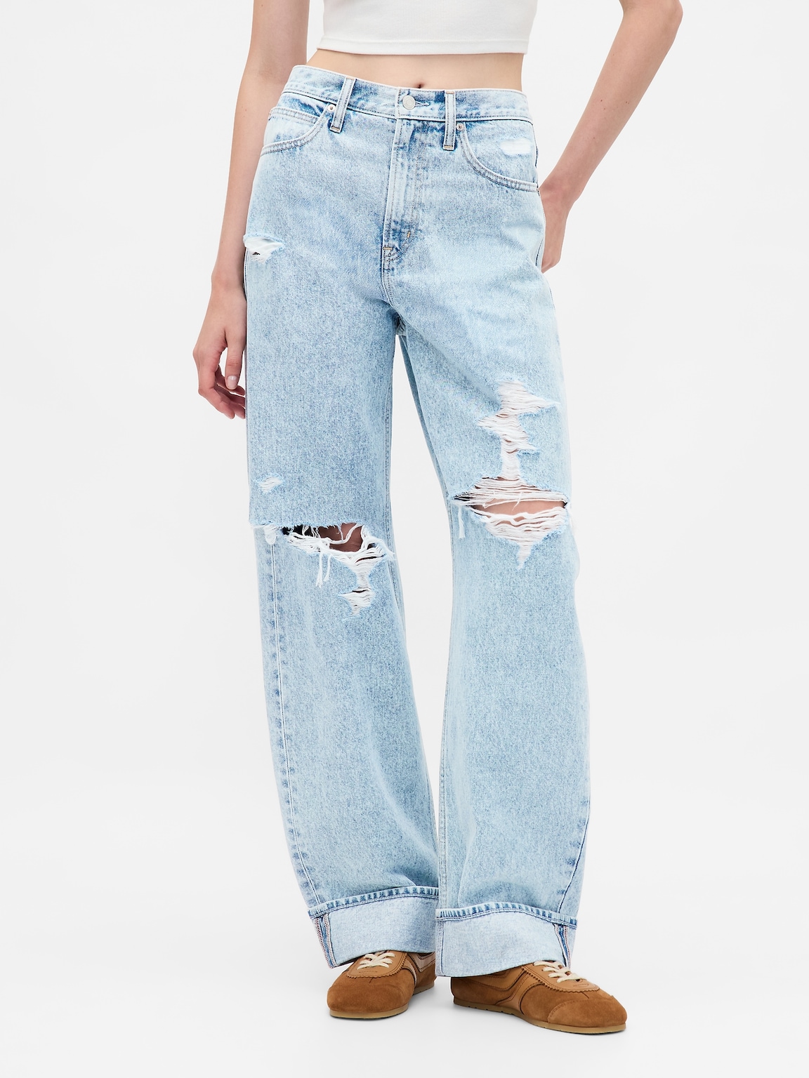 High Rise Barrel Jeans