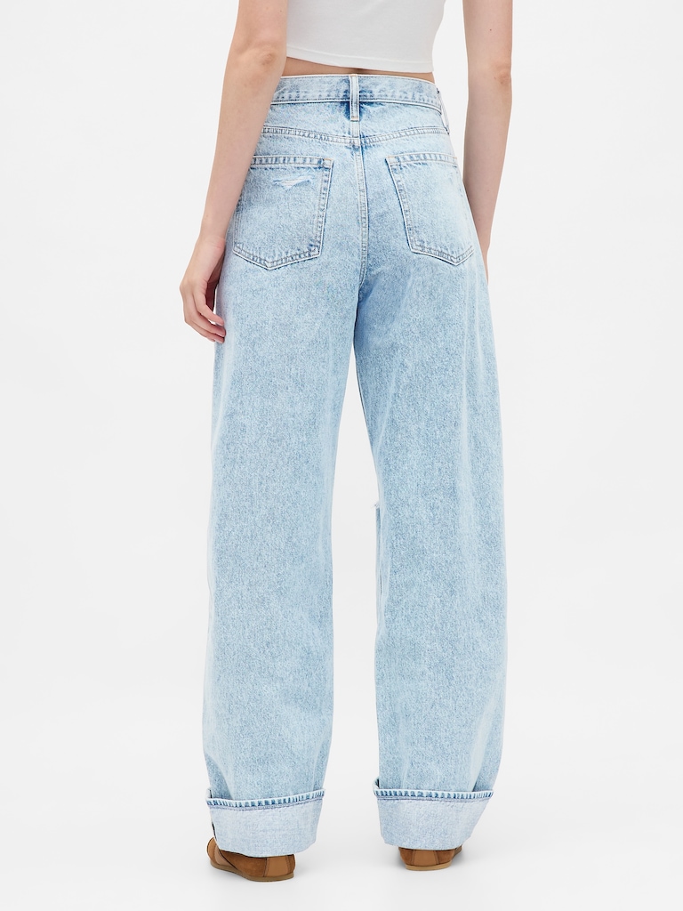 High Rise Barrel Jeans