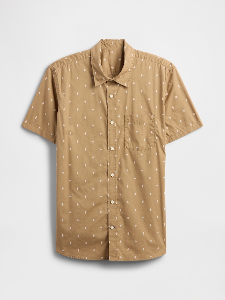 Stretch Poplin Shirt in Standard Fit
