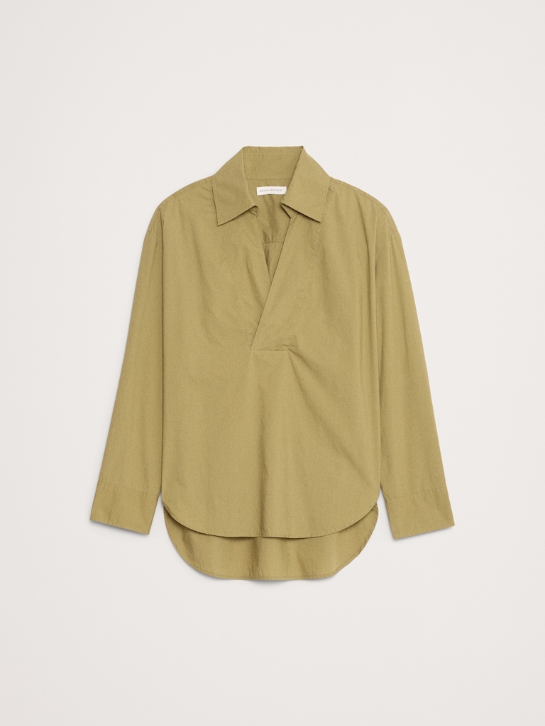 Long-Sleeve Popover Tunic