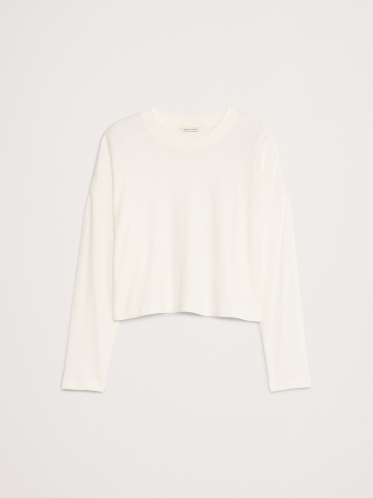 Jersey Cotton Cropped T-Shirt