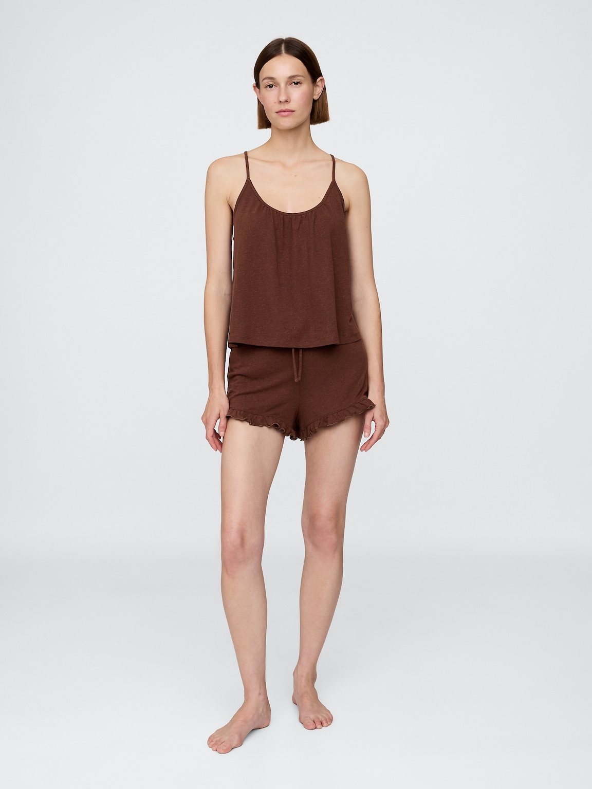 Linen-Blend PJ Cami