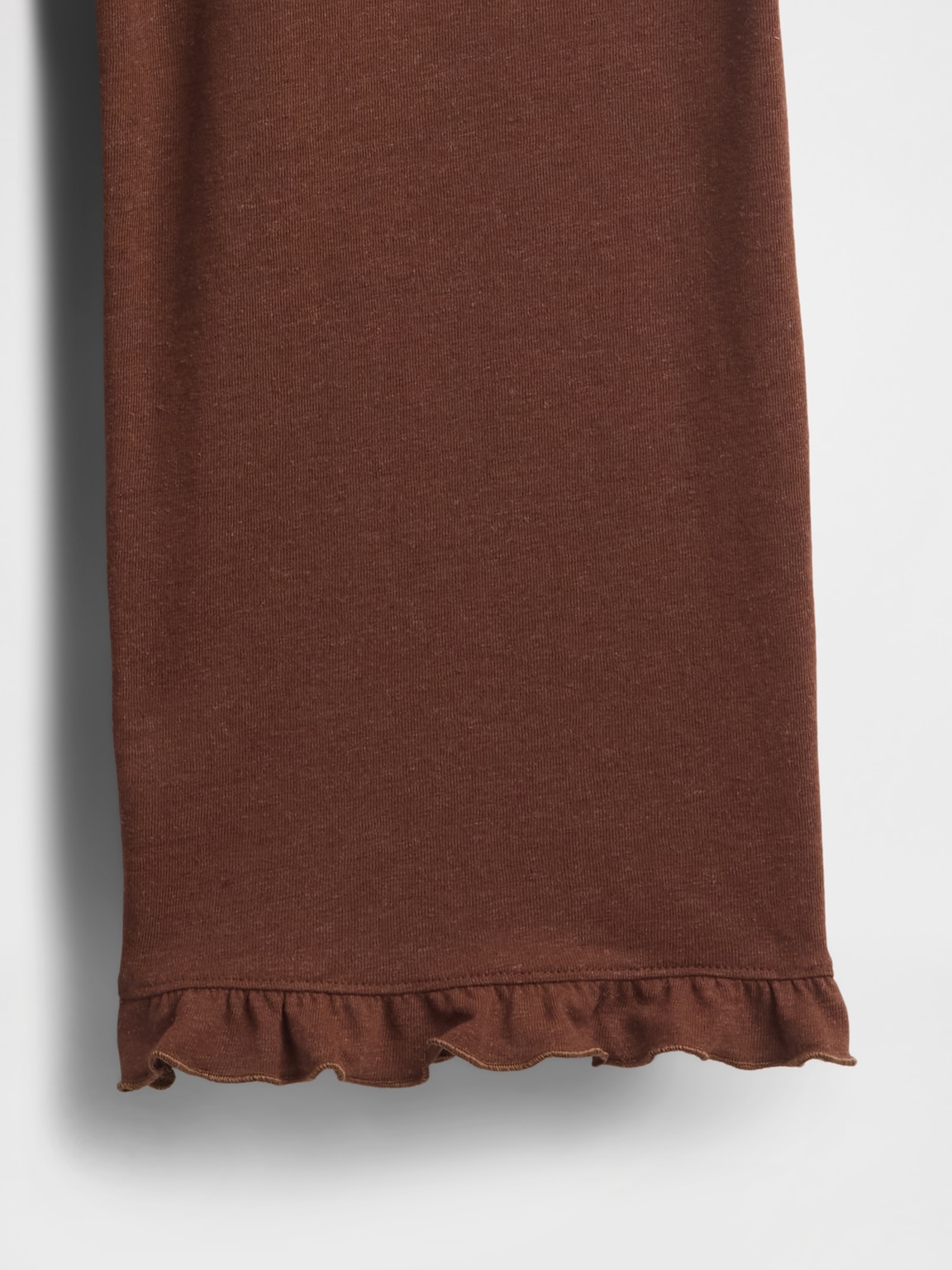 Linen-Blend Ruffle PJ Pants