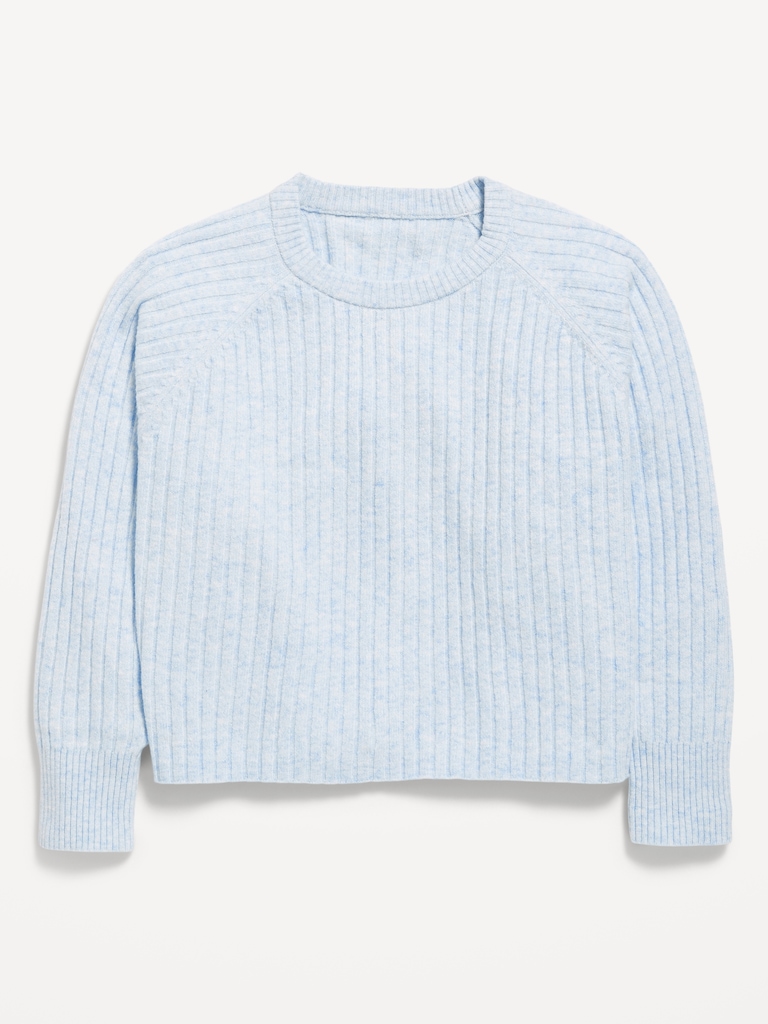 SoSoft Long-Sleeve Ribbed Sweater for Girls
