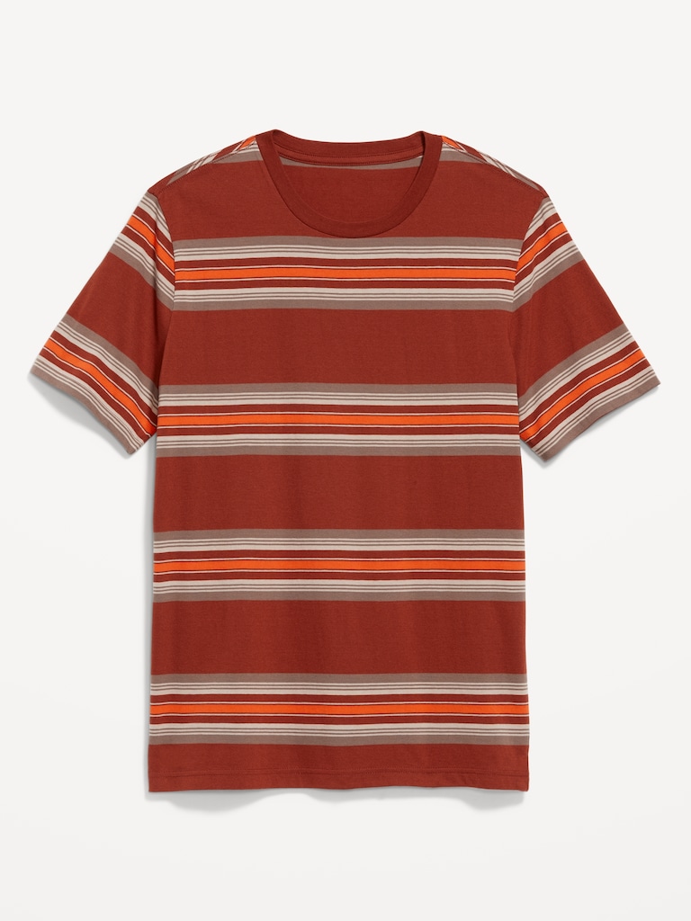 Crew-Neck Striped T-Shirt