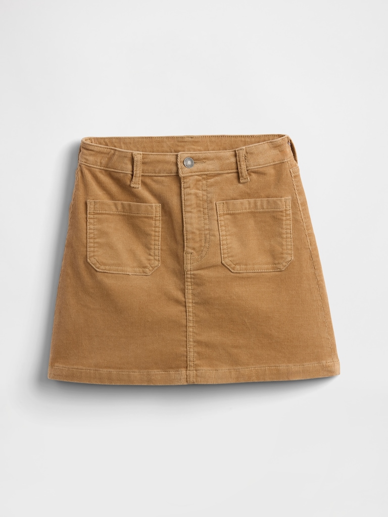 Kids Corduroy Mini Skirt