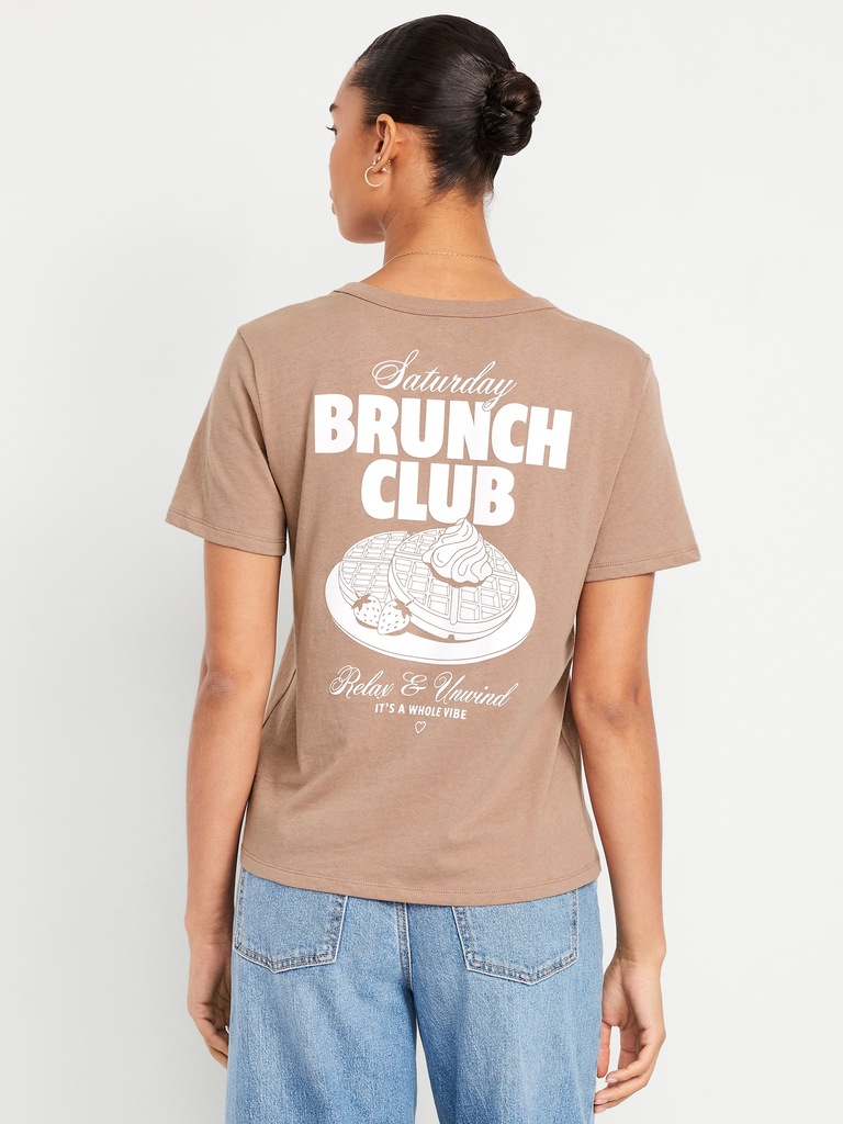 EveryWear Crew-Neck Graphic T-Shirt