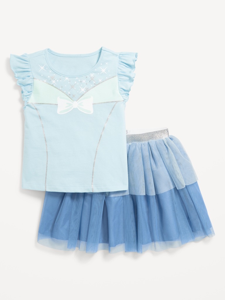 Disney© Princess T-Shirt and Tutu Skirt Set for Toddler Girls