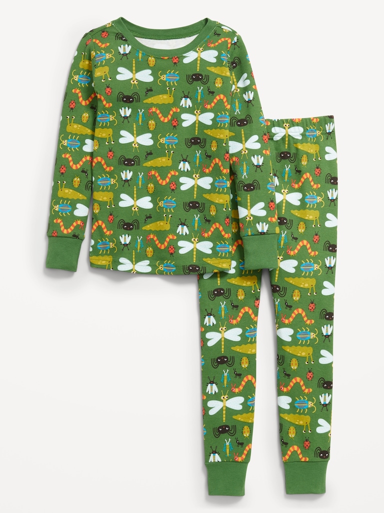 Printed Snug-Fit Pajama Set for Toddler & Baby