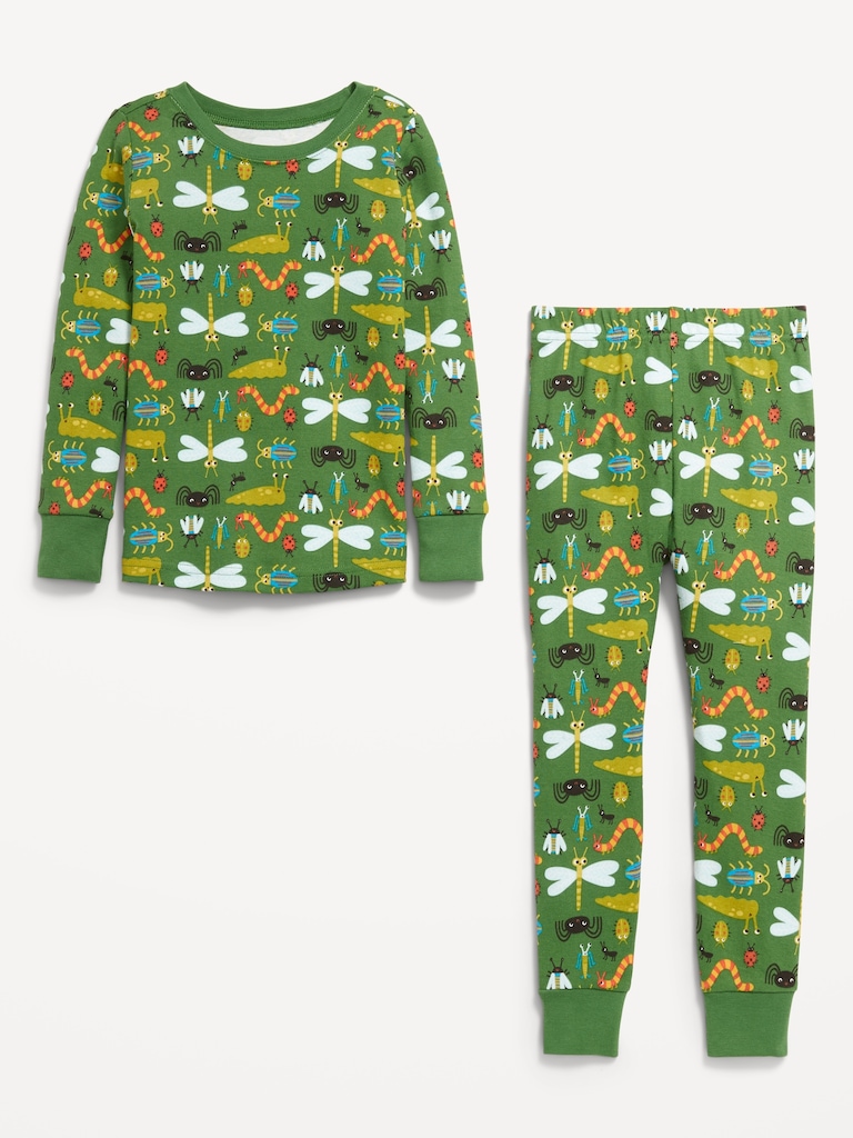 Printed Snug-Fit Pajama Set for Toddler & Baby