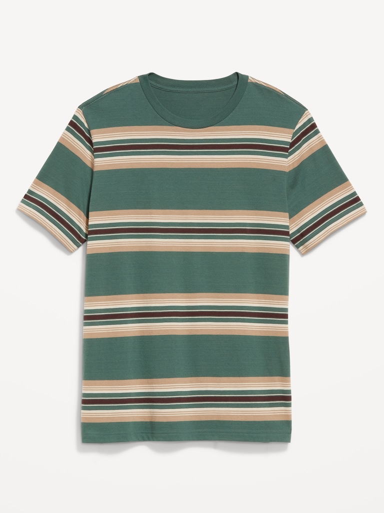 Crew-Neck Striped T-Shirt
