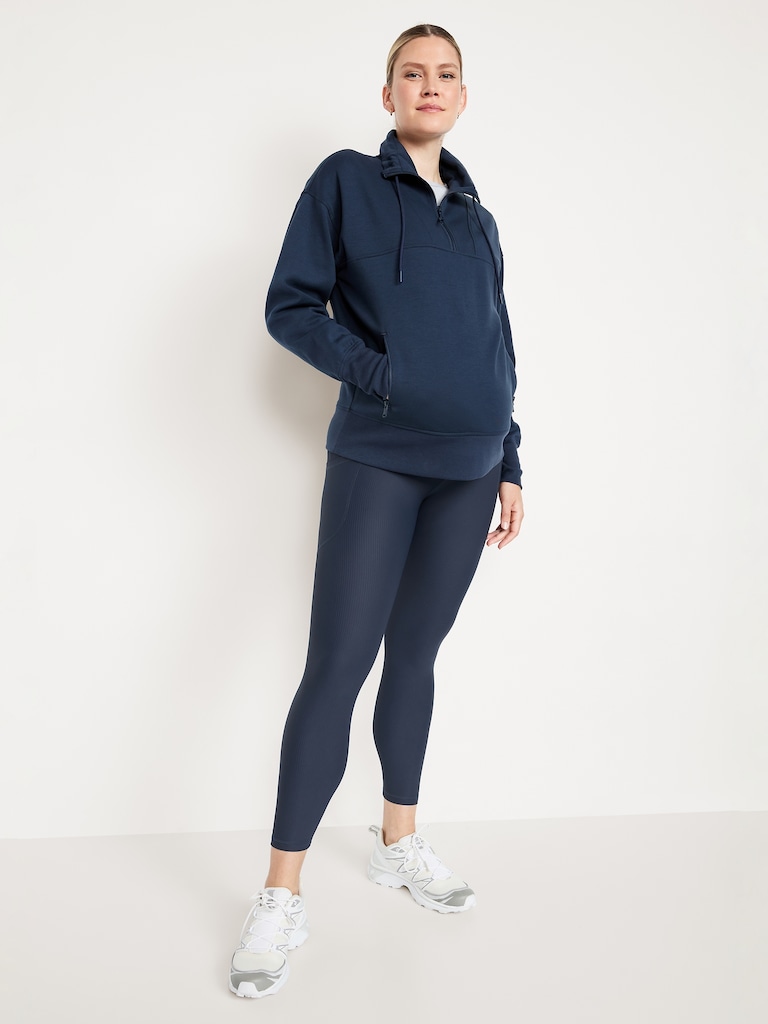 Maternity Full Panel PowerSoft 7/8 Rib Leggings