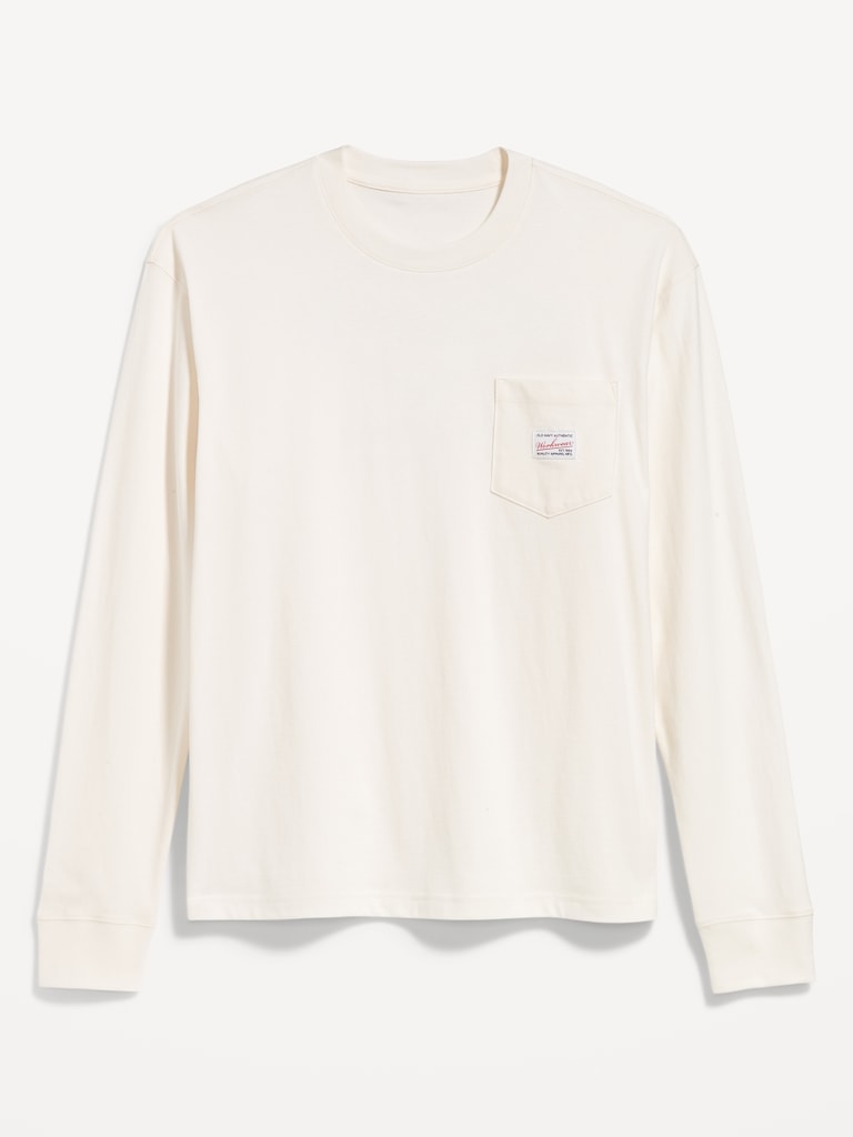 Heavyweight Long-Sleeve Logo-Graphic T-Shirt