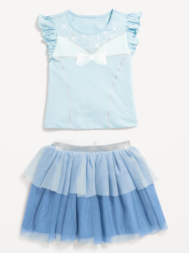 Disney© Princess T-Shirt and Tutu Skirt Set for Toddler Girls