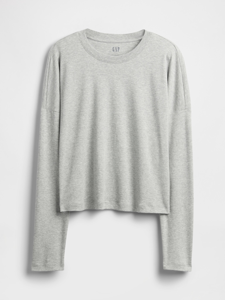 Supima® Cotton Oversized Crop T-Shirt
