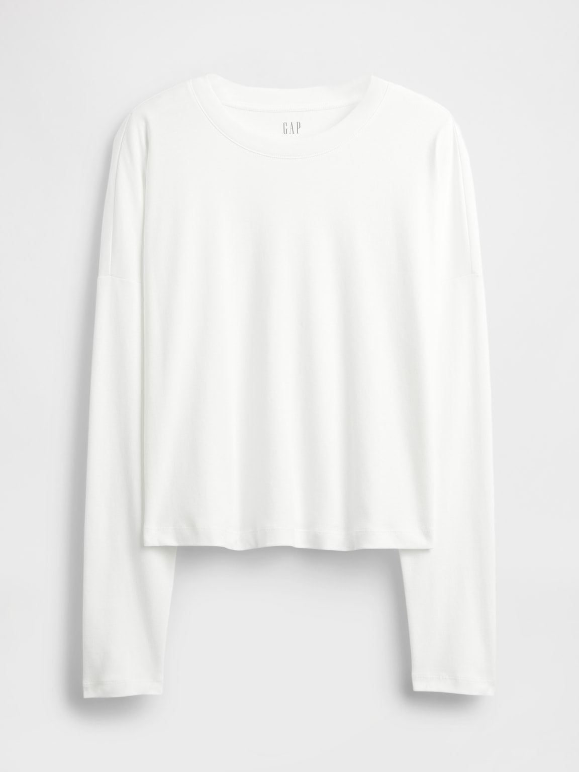 Supima® Cotton Oversized Crop T-Shirt