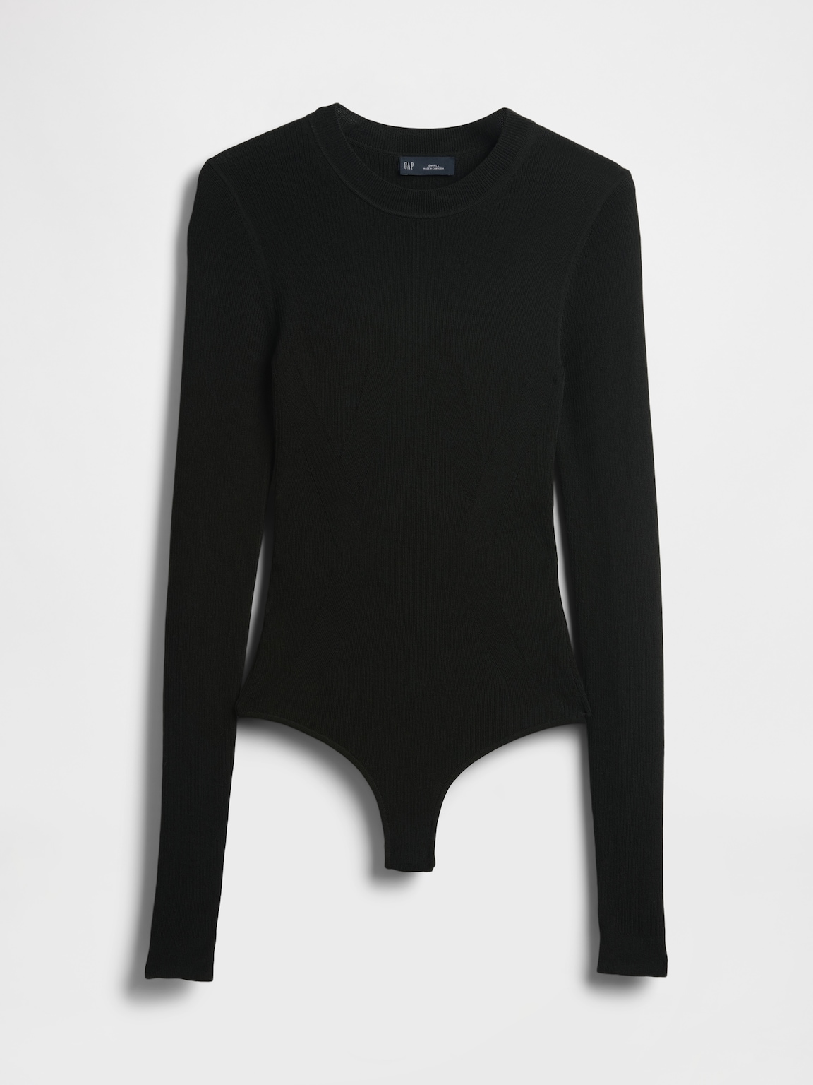 Sheer Rib Sweater Bodysuit