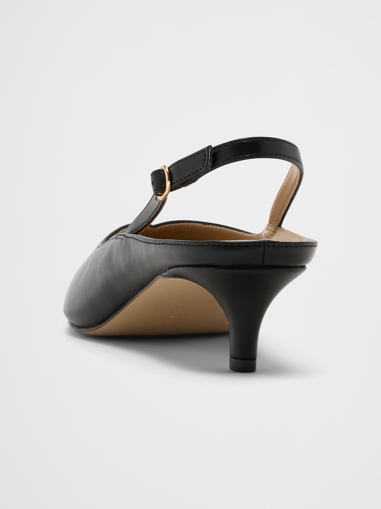 Slingback Kitten Heel Mule