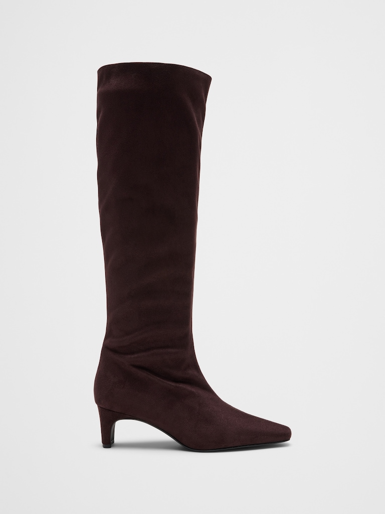 Vegan Leather Tall Slouch Boot