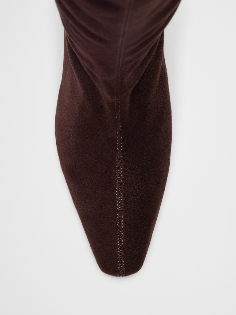 Vegan Leather Tall Slouch Boot