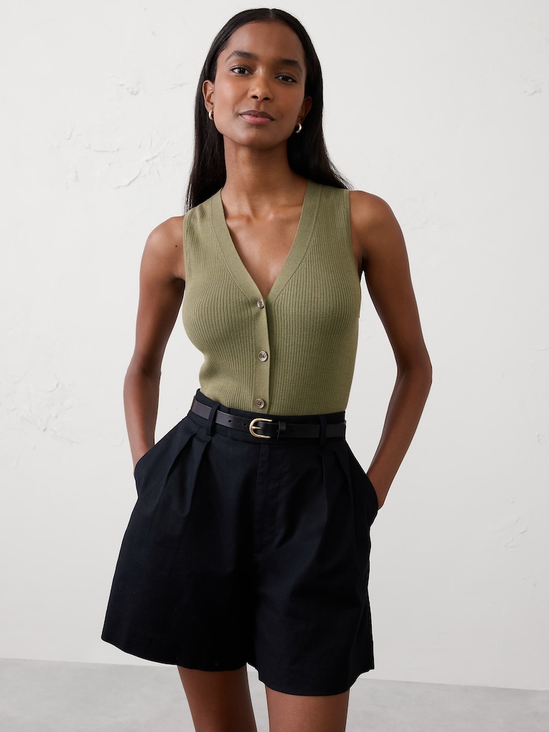 Racer-Back Sweater Vest