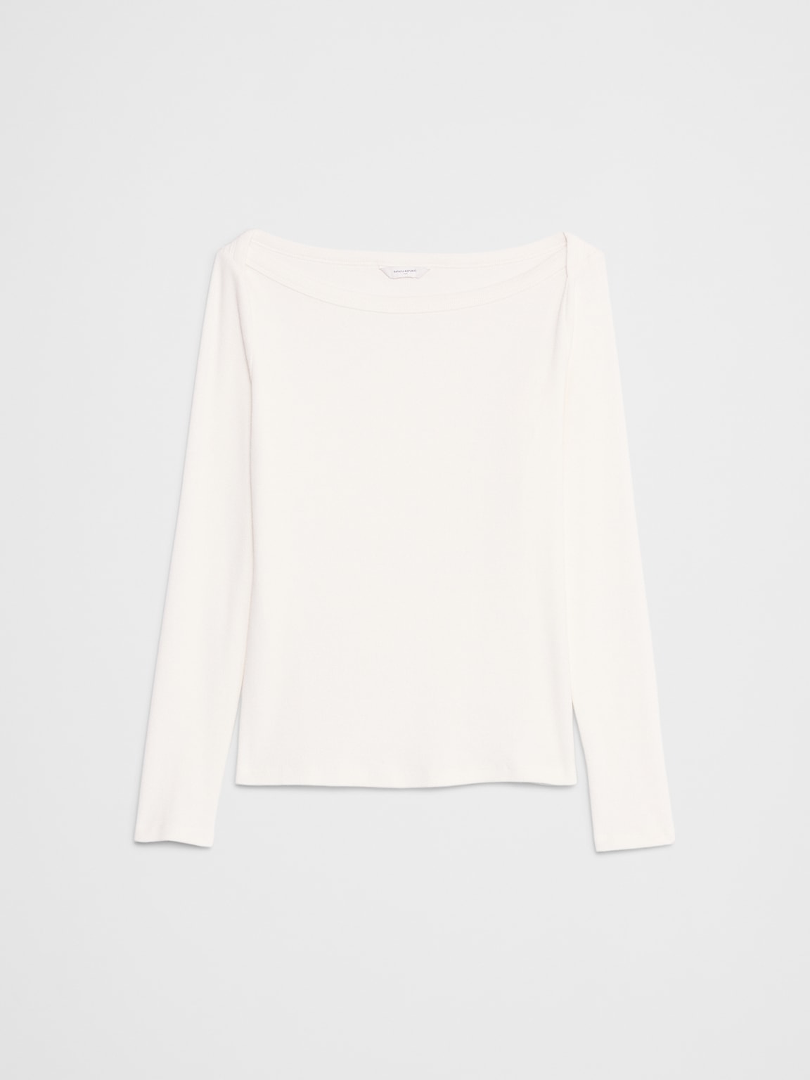 Ribbed Boatneck Top