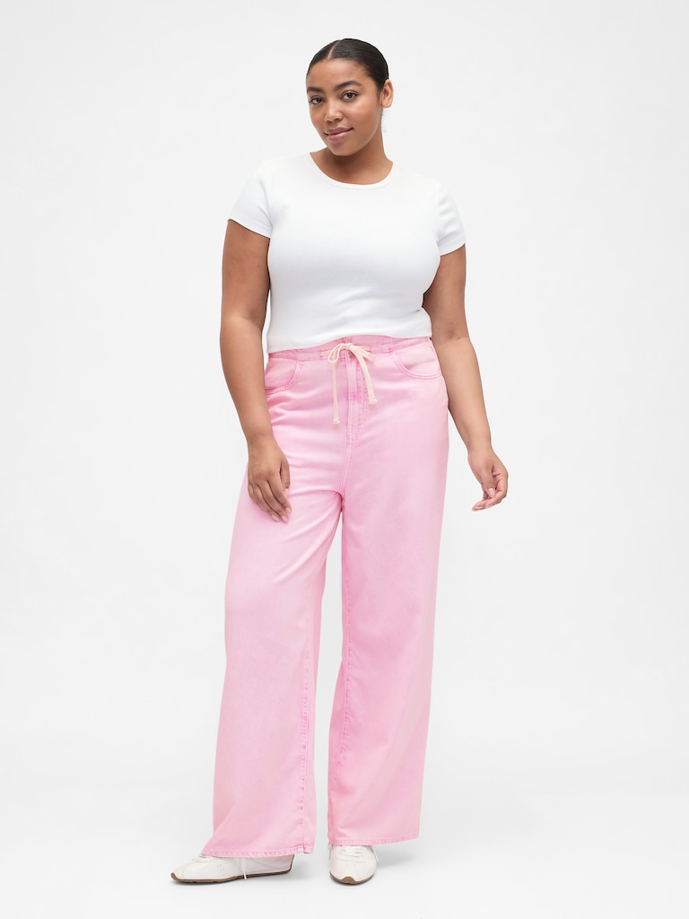 High Rise SuperLight Pull-On Baggy Jeans