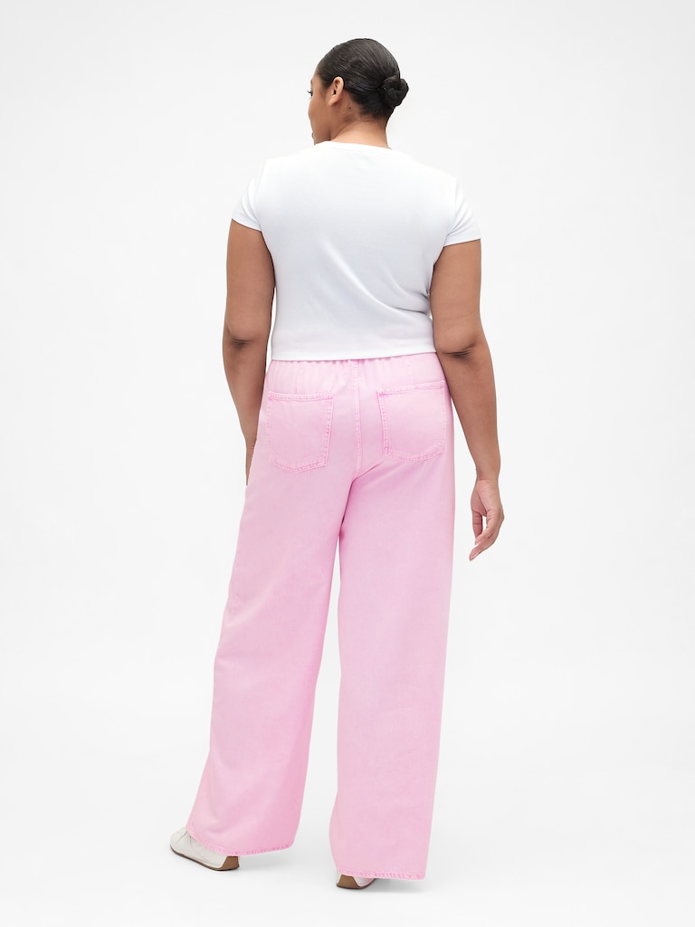 High Rise SuperLight Pull-On Baggy Jeans