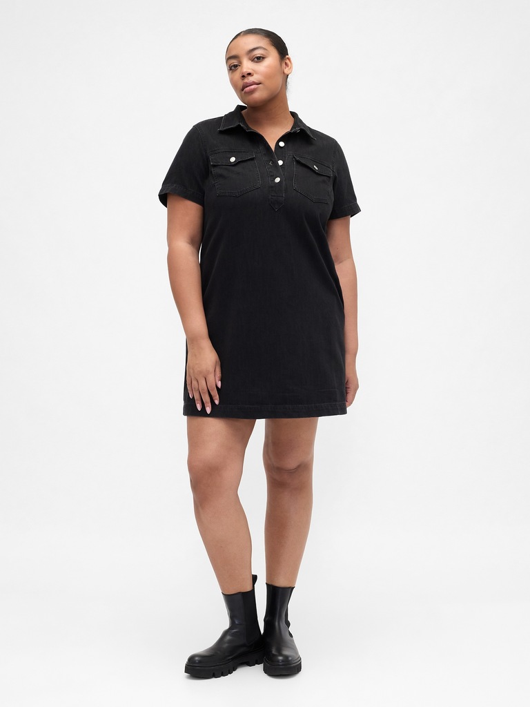 Relaxed Denim Mini Dress