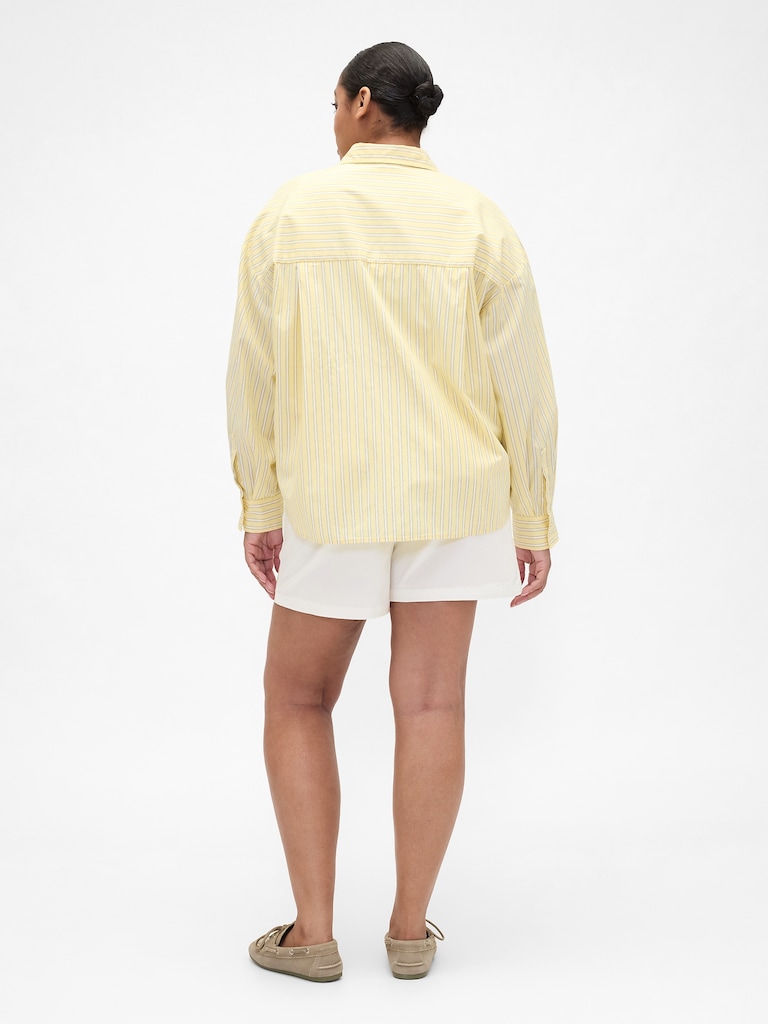 5" Mid Rise Downtown Khaki Shorts