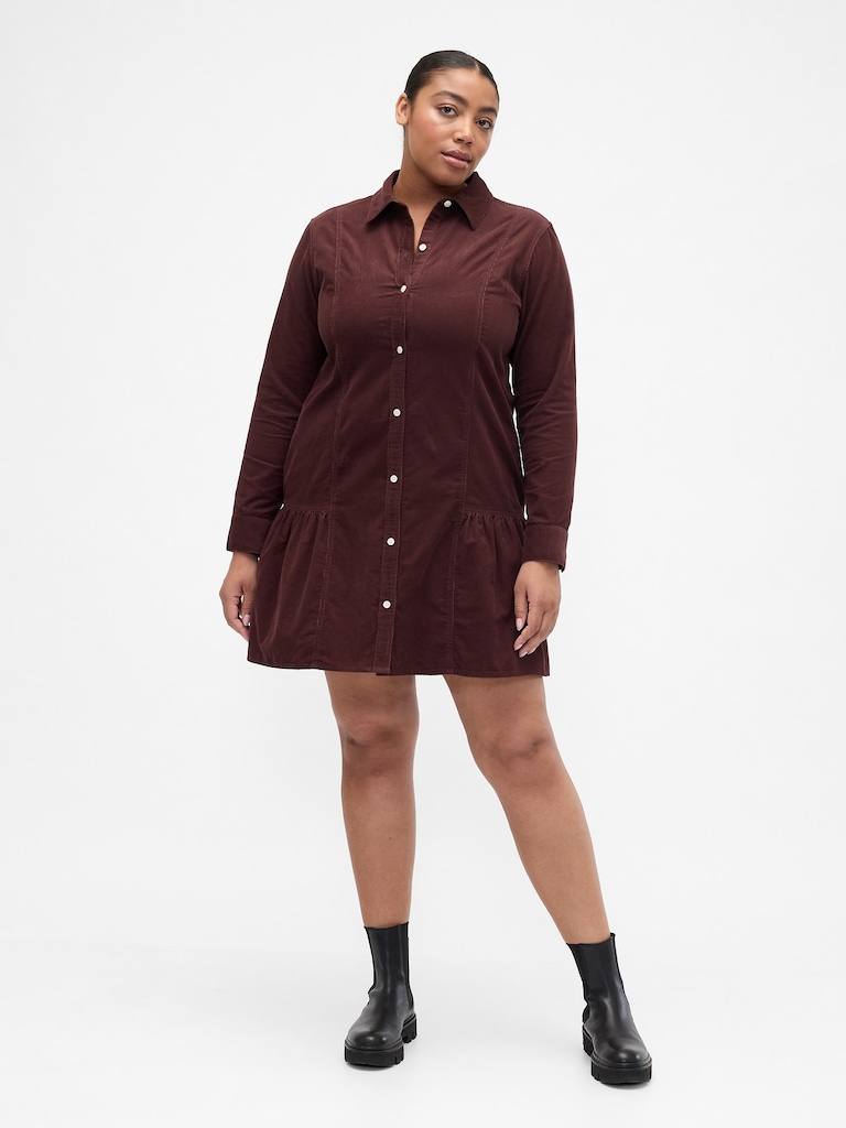 Corduroy Mini Dress
