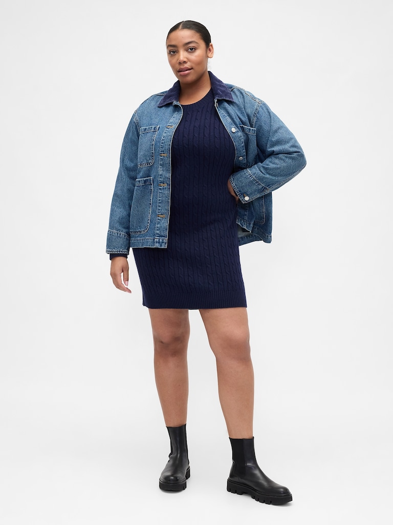 CashSoft Relaxed Crewneck Sweater Mini Dress