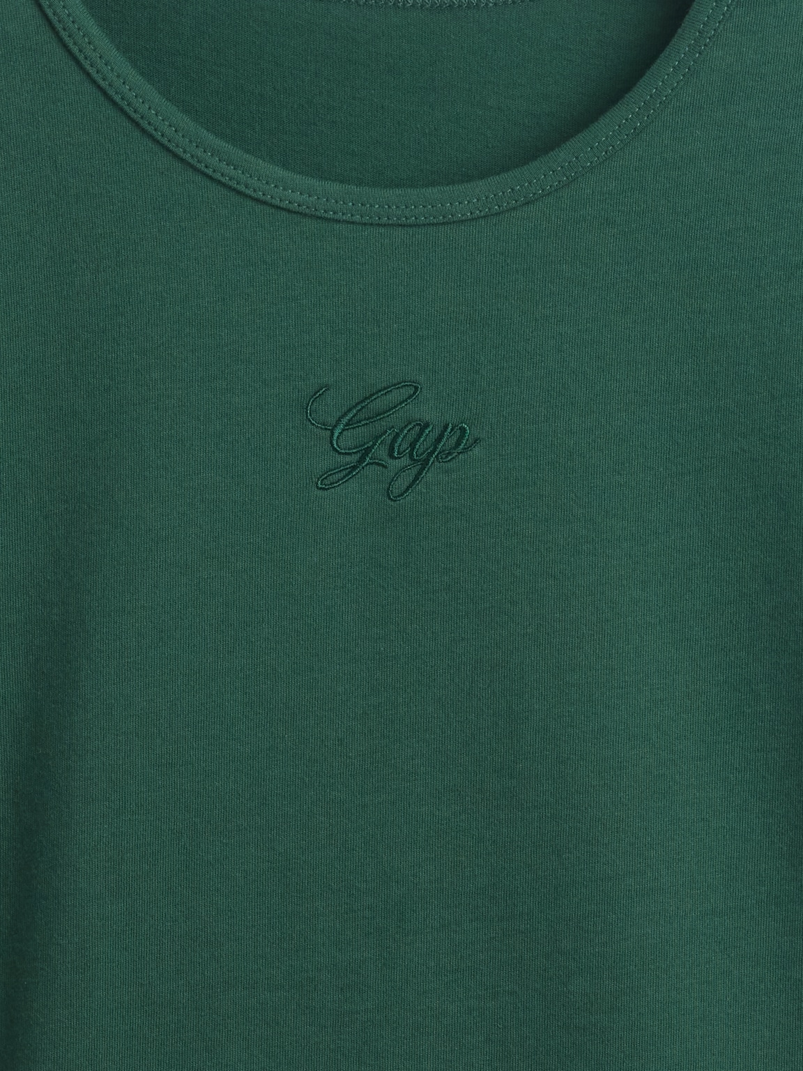 Cotton Jersey Crop Logo T-Shirt