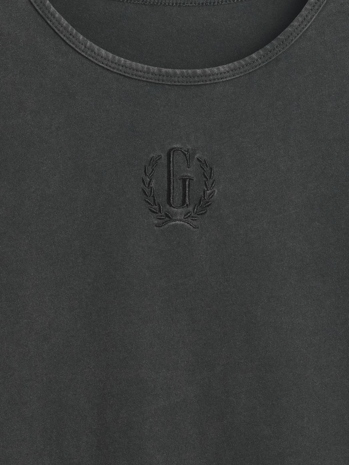 Cotton Jersey Crop Logo T-Shirt