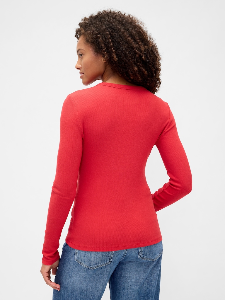 Essential Ribbed Crewneck T-Shirt