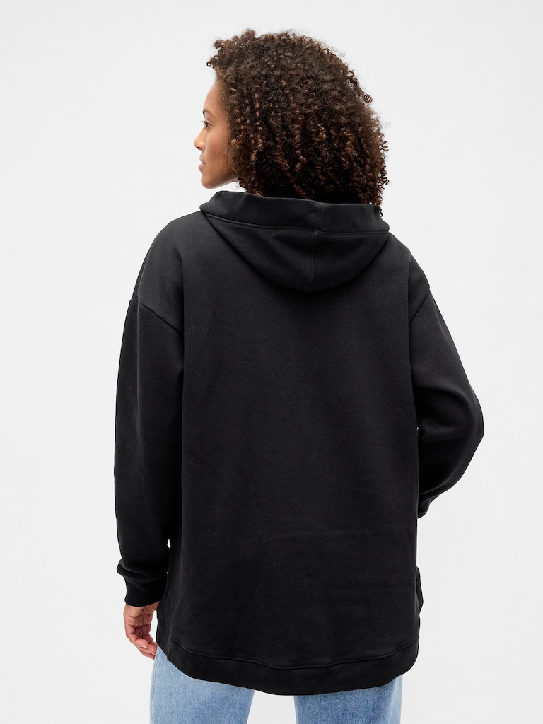 Oversized Open-Front Hoodie