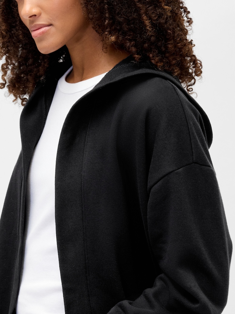Oversized Open-Front Hoodie