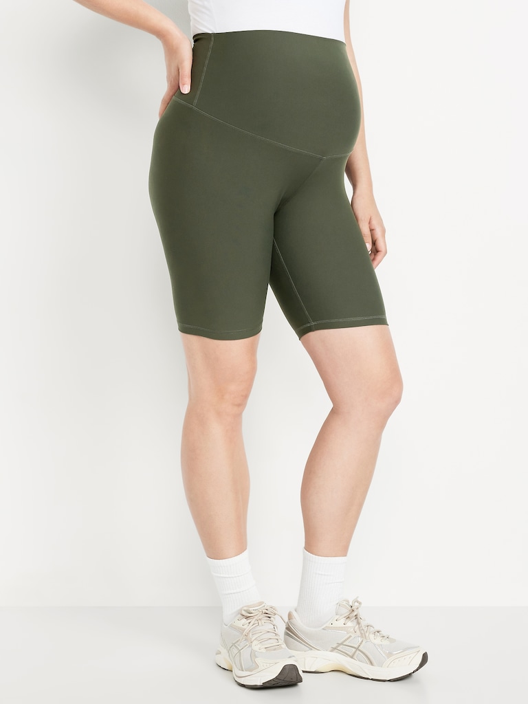 Maternity Full Panel StudioSmooth Biker Shorts -- 6-inch inseam
