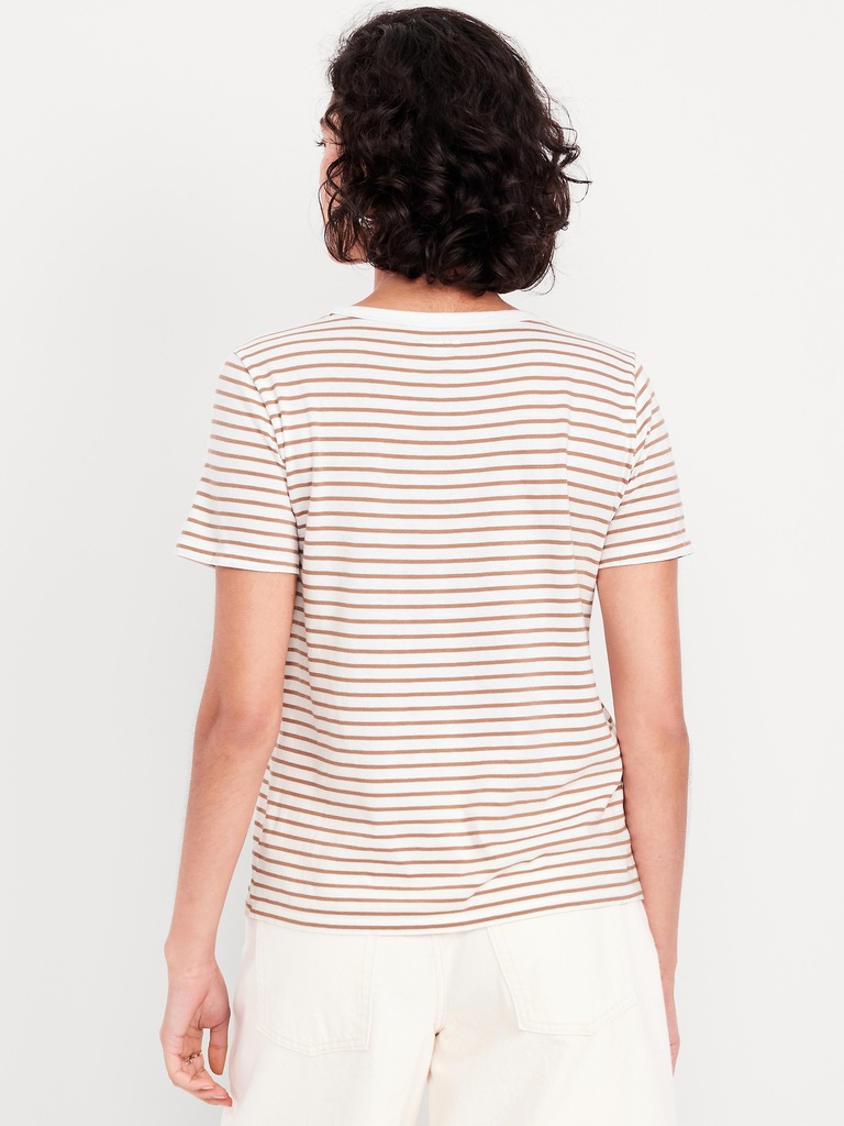 EveryWear V-Neck Striped T-Shirt