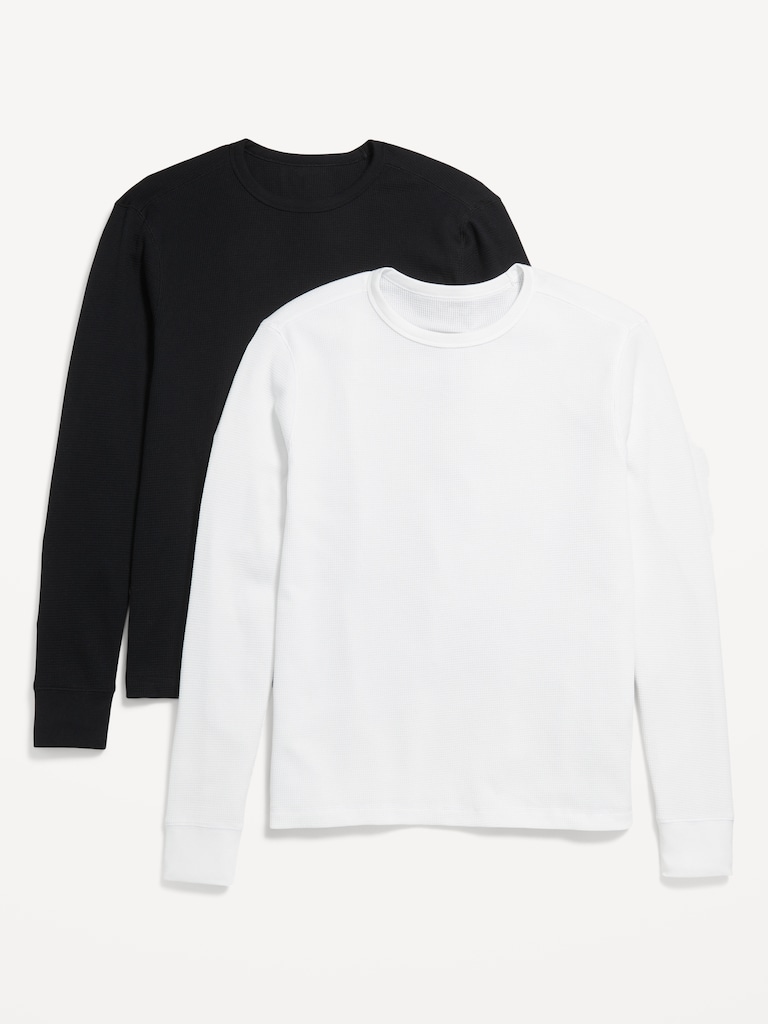 Waffle-Knit T-Shirt 2-Pack