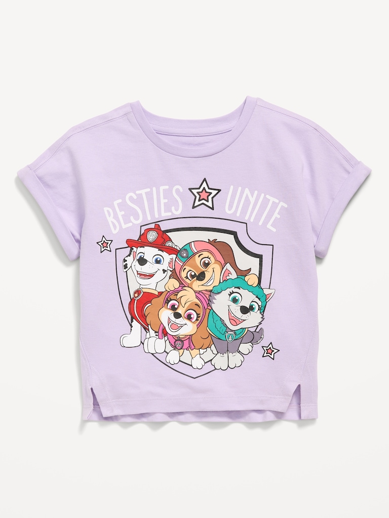 Dolman-Sleeve Licensed Graphic T-Shirt for Toddler Girls