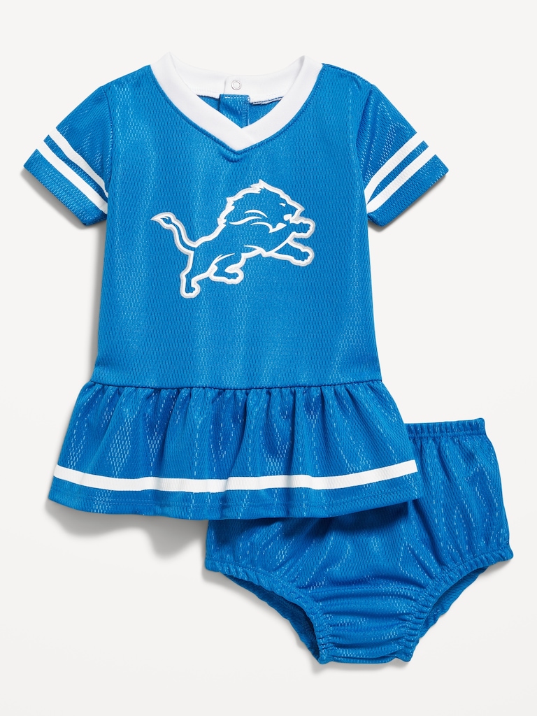 Detroit Lions Graphic Mesh Dress and Shorts Set for Baby