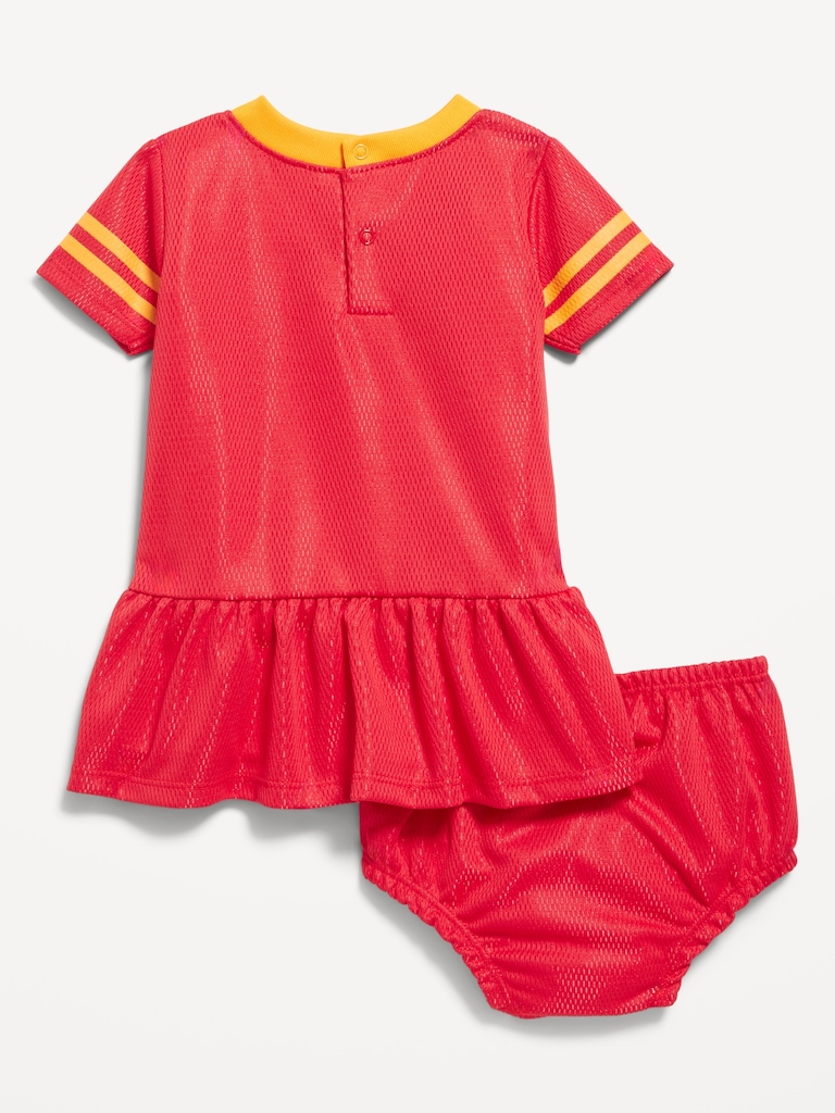 Kansas City Chiefs Graphic Mesh Dress and Shorts Set for Baby